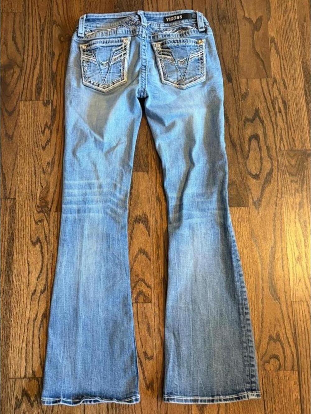 Vigoss low rise bootcut jeans in blue